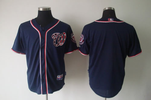 MLB Washington Nationals blank Dark Blue Jerseys
