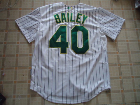 MLB jerseys Oakland OAK ATHLETICS 40 BAILEY jerseys white strip