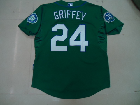 MLB jerseys Seattle Mariners 24 Griffey jersey green