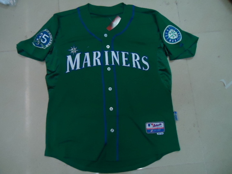 MLB jerseys Seattle Mariners blank jersey green.