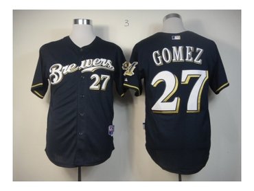 MLB jerseys milwaukee brewers #27 gomez blue