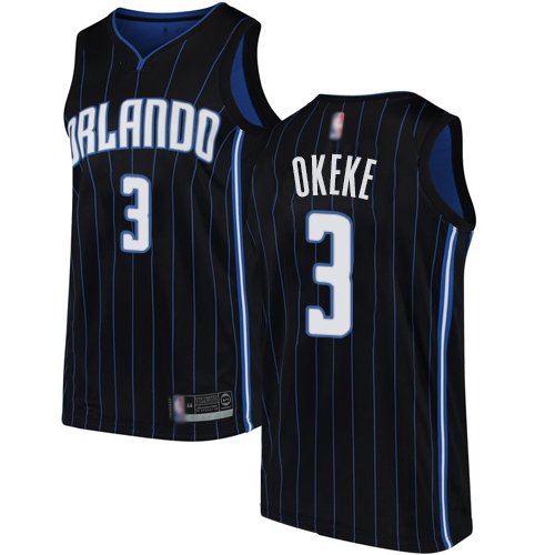 Magic #3 Chuma Okeke Black Basketball Swingman Statement Edition Jersey Magic #3 Chuma Okeke Black Basketball Swingman Statement Edition Jersey