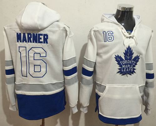 Maple Leafs #16 Mitchell Marner White Name & Number Pullover NHL Hoodie Maple Leafs #16 Mitchell Marner White Name & Number Pullover NHL Hoodie