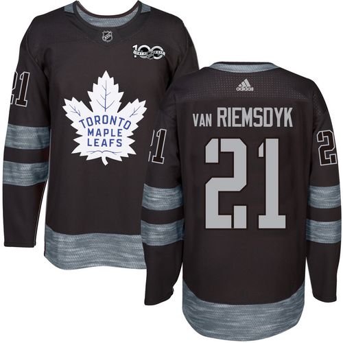 Maple Leafs #21 James Van Riemsdyk Black 1917-2017 100th Anniversary Stitched NHL Jersey