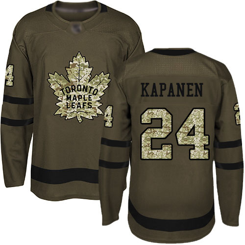Maple Leafs #24 Kasperi Kapanen Green Salute to Service Stitched Hockey Jersey Maple Leafs #24 Kasperi Kapanen Green Salute to Service Stitched Hockey Jersey