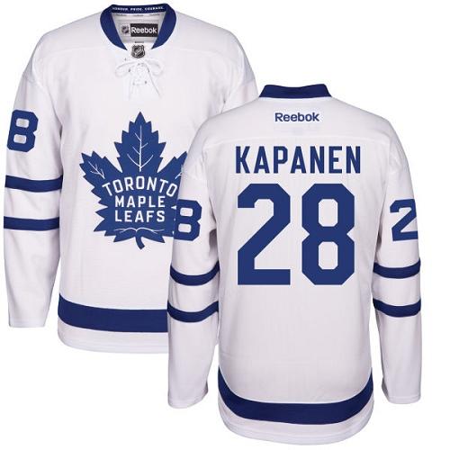 Maple Leafs #28 Kasperi Kapanen White New Stitched NHL Jersey