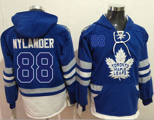 Maple Leafs #88 William Nylander Blue Name & Number Pullover Hockey Hoodie Maple Leafs #88 William Nylander Blue Name & Number Pullover Hockey Hoodie