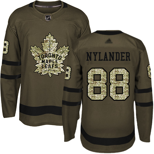 Maple Leafs #88 William Nylander Green Salute to Service Stitched Youth Hockey Jersey Maple Leafs #88 William Nylander Green Salute to Service Stitched Youth Hockey Jersey