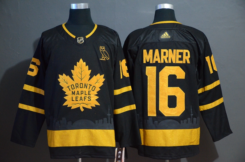 Maple Leafs 16 Mitchell Marner Black With Special Glittery Logo Adidas Jersey Maple Leafs 16 Mitchell Marner Black With Special Glittery Logo Adidas Jersey