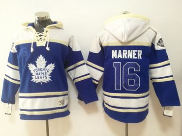 Maple Leafs 16 Mitchell Marner Blue All Stitched Hooded Sweatshirt Maple Leafs 16 Mitchell Marner Blue All Stitched Hooded Sweatshirt
