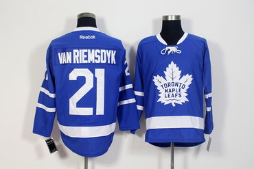 Maple Leafs 21 James Van Riemsdyk Royal Blue Home Reebok Jersey