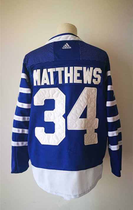 Maple Leafs 34 Auston Matthews Blue Adidas Jersey