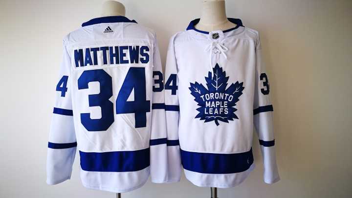 Maple Leafs 34 Auston Matthews White Adidas Jersey