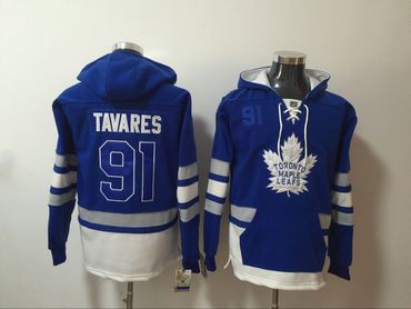 Maple Leafs 91 John Tavares Blue All Stitched Hooded Sweatshirt Maple Leafs 91 John Tavares Blue All Stitched Hooded Sweatshirt