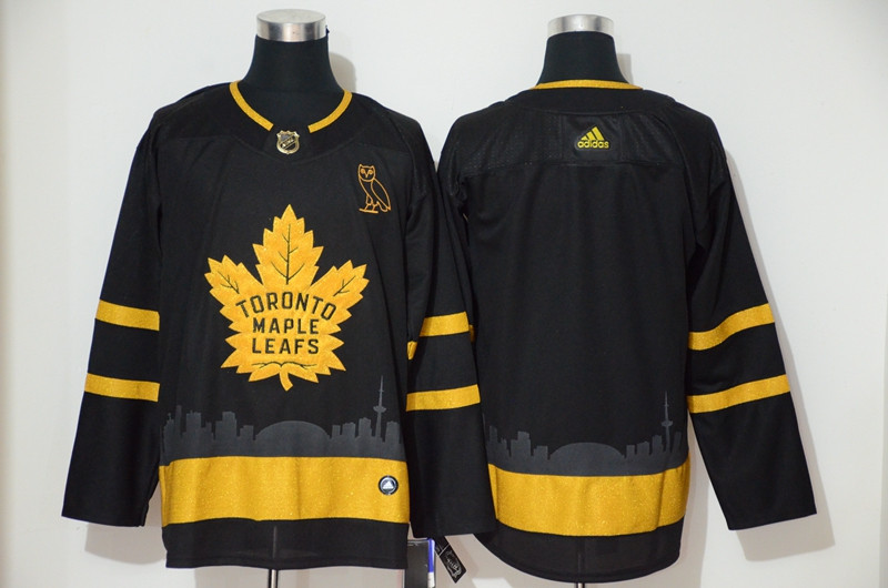 Maple Leafs Blank Black Gold Adidas Jersey Maple Leafs Blank Black Gold Adidas Jersey