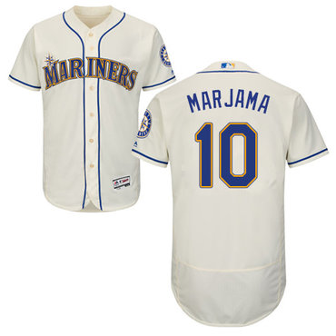 Mariners #10 Mike Marjama Cream Flexbase Authentic Collection Stitched Baseball Jersey