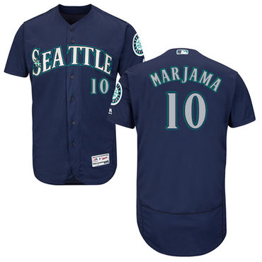 Mariners #10 Mike Marjama Navy Blue Flexbase Authentic Collection Stitched Baseball Jersey