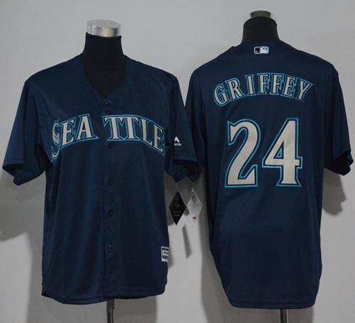 Mariners #24 Ken Griffey Navy Blue Cool Base Stitched Youth MLB Jersey Mariners #24 Ken Griffey Navy Blue Cool Base Stitched Youth MLB Jersey