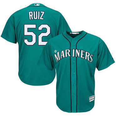 Mariners #52 Carlos Ruiz Green Cool Base Stitched Youth MLB Jersey