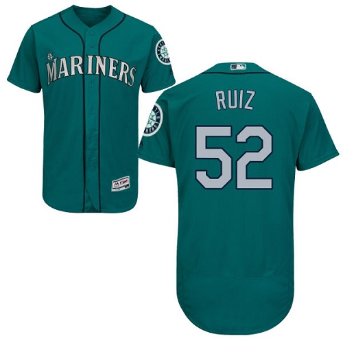 Mariners #52 Carlos Ruiz Green Flexbase Authentic Collection Stitched MLB Jersey