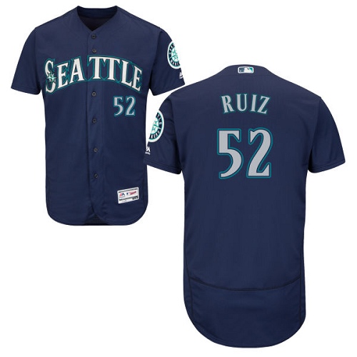 Mariners #52 Carlos Ruiz Navy Blue Flexbase Authentic Collection Stitched MLB Jersey