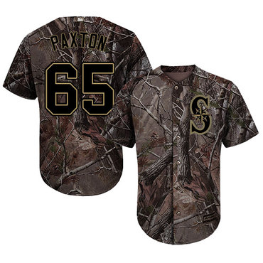 Mariners #65 James Paxton Camo Realtree Collection Cool Base Stitched Baseball Jersey