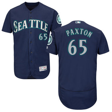 Mariners #65 James Paxton Navy Blue Flexbase Authentic Collection Stitched Baseball Jersey