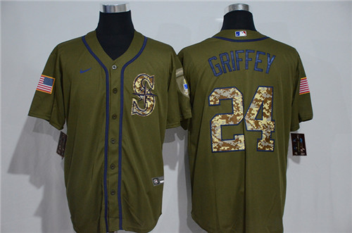 Mariners 24 Ken Griffey Jr. Olive 2020 Nike Cool Base Jersey Mariners 24 Ken Griffey Jr. Olive 2020 Nike Cool Base Jersey