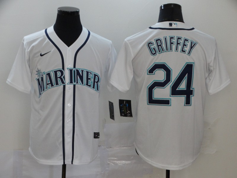 Mariners 24 Ken Griffey Jr. White 2020 Nike Cool Base Jersey Mariners 24 Ken Griffey Jr. White 2020 Nike Cool Base Jersey