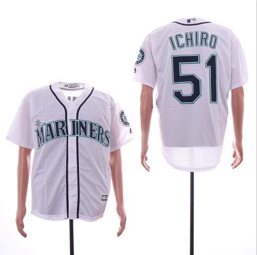Mariners 51 Ichiro Suzuki White Cool Base Jersey Mariners 51 Ichiro Suzuki White Cool Base Jersey