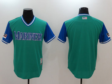 Mariners Aqua 2018 Players' Weekend Authentic Team Jersey