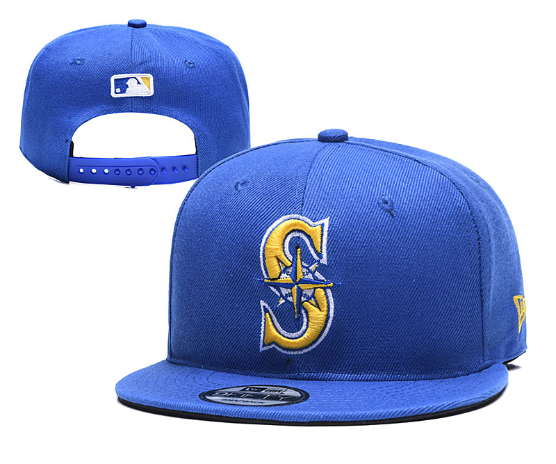 Mariners Team Logo Blue Adjustable Hat YD