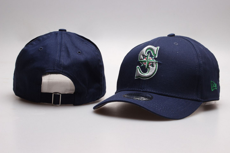 Mariners Team Logo Navy Adjustable Hat YP