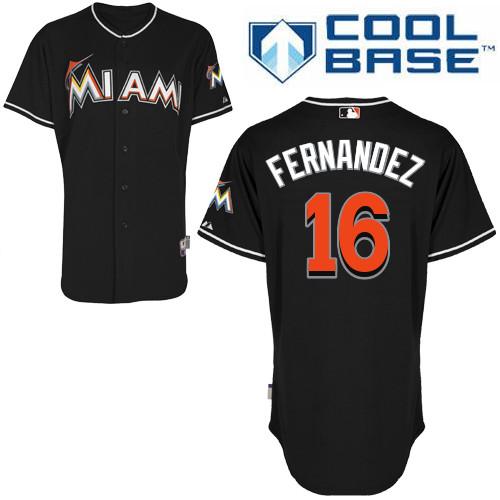 Marlins #16 Jose Fernandez Black Cool Base Stitched Youth MLB Jersey Marlins #16 Jose Fernandez Black Cool Base Stitched Youth MLB Jersey
