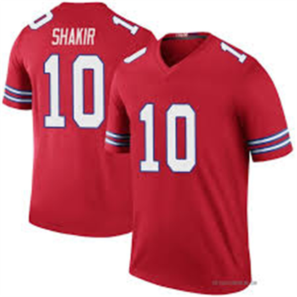 Men's Buffalo Bills #10 Khalil Shakir Red Limited Jersey Men's Buffalo Bills #10 Khalil Shakir Red Limited Jersey