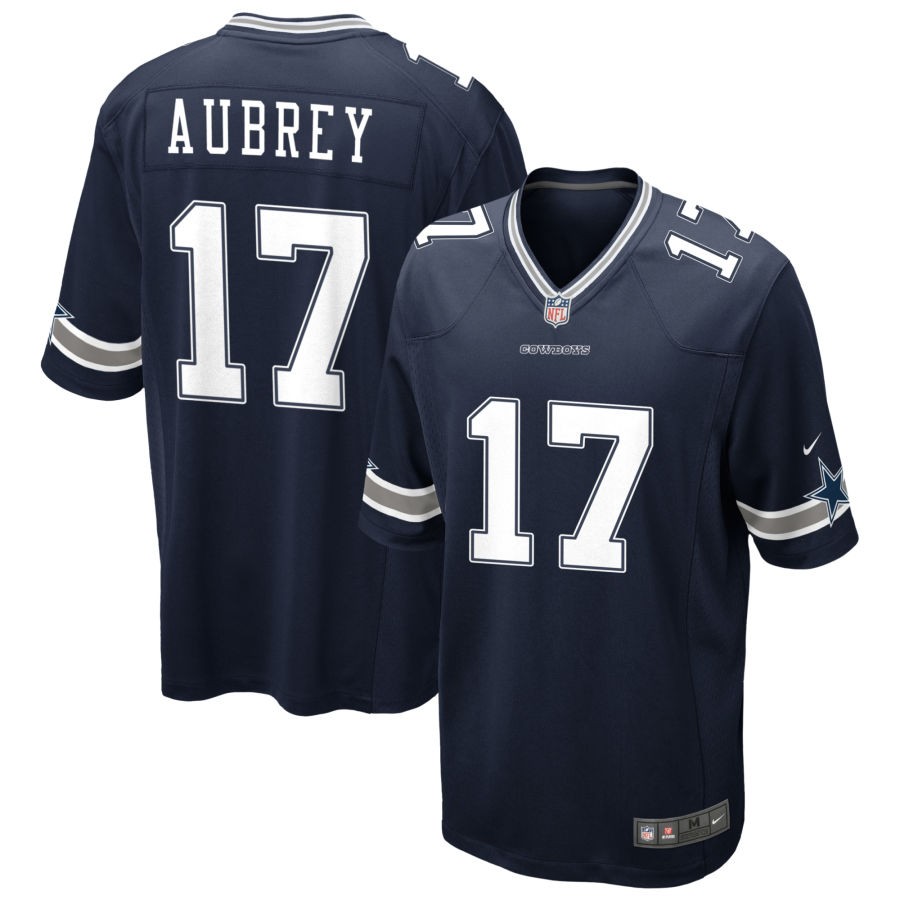 Men's  Dallas Cowboys #17 Brandon Aubrey Limited Navy Vapor Untouchable Jersey