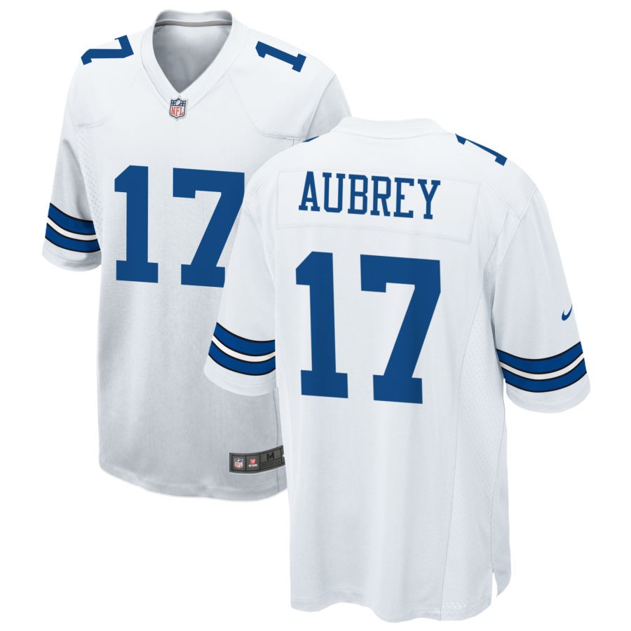 Men's  Dallas Cowboys #17 Brandon Aubrey Limited white Vapor Untouchable Jersey