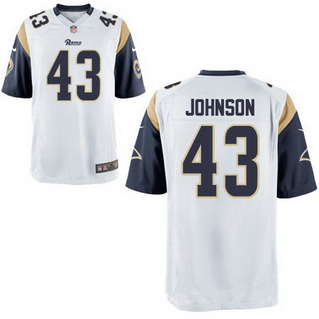 Men's 2017 NFL Draft Los Angeles Rams #43 John Johnson White Road Stitched NFL Nike Elite Jersey Men's 2017 NFL Draft Los Angeles Rams #43 John Johnson White Road Stitched NFL Nike Elite Jersey