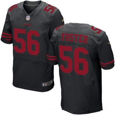 Men's 2017 NFL Draft San Francisco 49ers #56 Reuben Foster Black Alternate Stitched NFL Nike Elite Jersey Men's 2017 NFL Draft San Francisco 49ers #56 Reuben Foster Black Alternate Stitched NFL Nike Elite Jersey