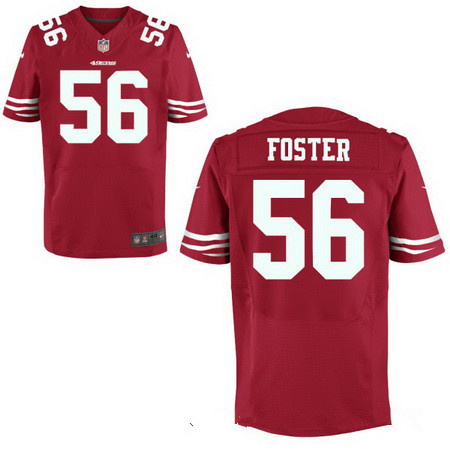 Men's 2017 NFL Draft San Francisco 49ers #56 Reuben Foster Scarlet Red Team Color Stitched NFL Nike Elite Jersey Men's 2017 NFL Draft San Francisco 49ers #56 Reuben Foster Scarlet Red Team Color Stitched NFL Nike Elite Jersey