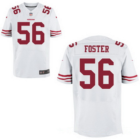 Men's 2017 NFL Draft San Francisco 49ers #56 Reuben Foster White Road Stitched NFL Nike Elite Jersey Men's 2017 NFL Draft San Francisco 49ers #56 Reuben Foster White Road Stitched NFL Nike Elite Jersey
