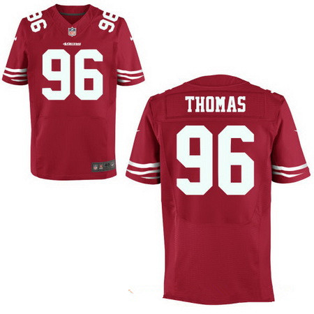 Men's 2017 NFL Draft San Francisco 49ers #96 Solomon Thomas Scarlet Red Team Color Stitched NFL Nike Elite Jersey Men's 2017 NFL Draft San Francisco 49ers #96 Solomon Thomas Scarlet Red Team Color Stitched NFL Nike Elite Jersey