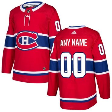 Men's Adidas Canadiens Personalized Authentic Red Home NHL Jersey Men's Adidas Canadiens Personalized Authentic Red Home NHL Jersey