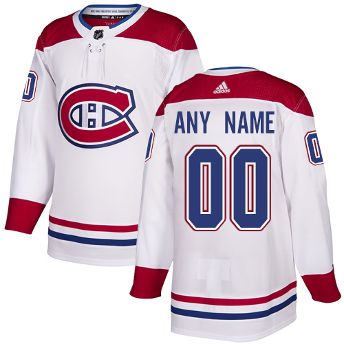 Men's Adidas Canadiens Personalized Authentic White Road NHL Jersey Men's Adidas Canadiens Personalized Authentic White Road NHL Jersey
