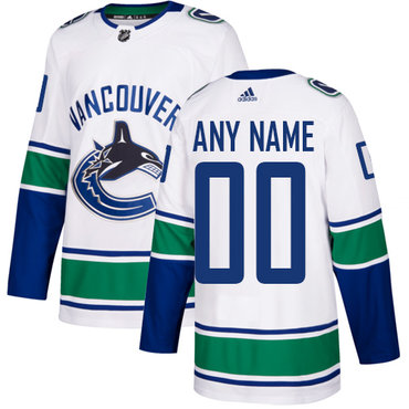 Men's Adidas Canucks Personalized Authentic White Road NHL Jersey Men's Adidas Canucks Personalized Authentic White Road NHL Jersey