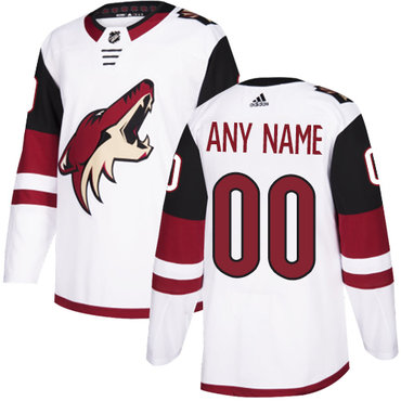 Men's Adidas Coyotes Personalized Authentic White Road NHL Jersey Men's Adidas Coyotes Personalized Authentic White Road NHL Jersey