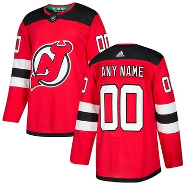 Men's Adidas Devils Personalized Authentic Red Home NHL Jersey Men's Adidas Devils Personalized Authentic Red Home NHL Jersey