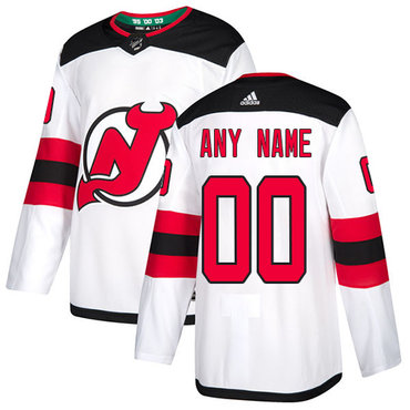 Men's Adidas Devils Personalized Authentic White Road NHL Jersey Men's Adidas Devils Personalized Authentic White Road NHL Jersey