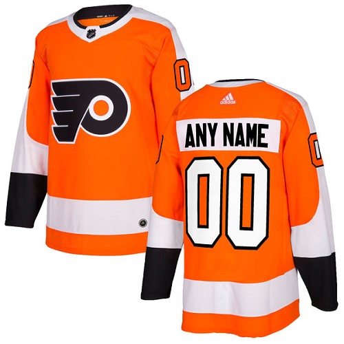Men's Adidas Flyers Personalized Authentic Orange Home NHL Jersey Men's Adidas Flyers Personalized Authentic Orange Home NHL Jersey