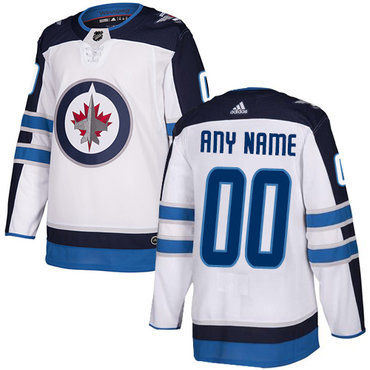 Men's Adidas Jets Personalized Authentic White Road NHL Jersey Men's Adidas Jets Personalized Authentic White Road NHL Jersey